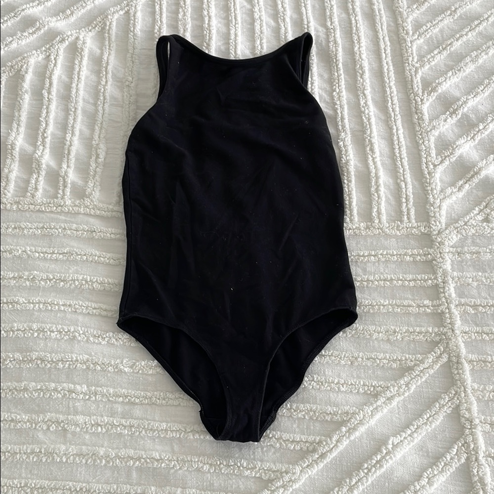 Low Back Black Bodysuit